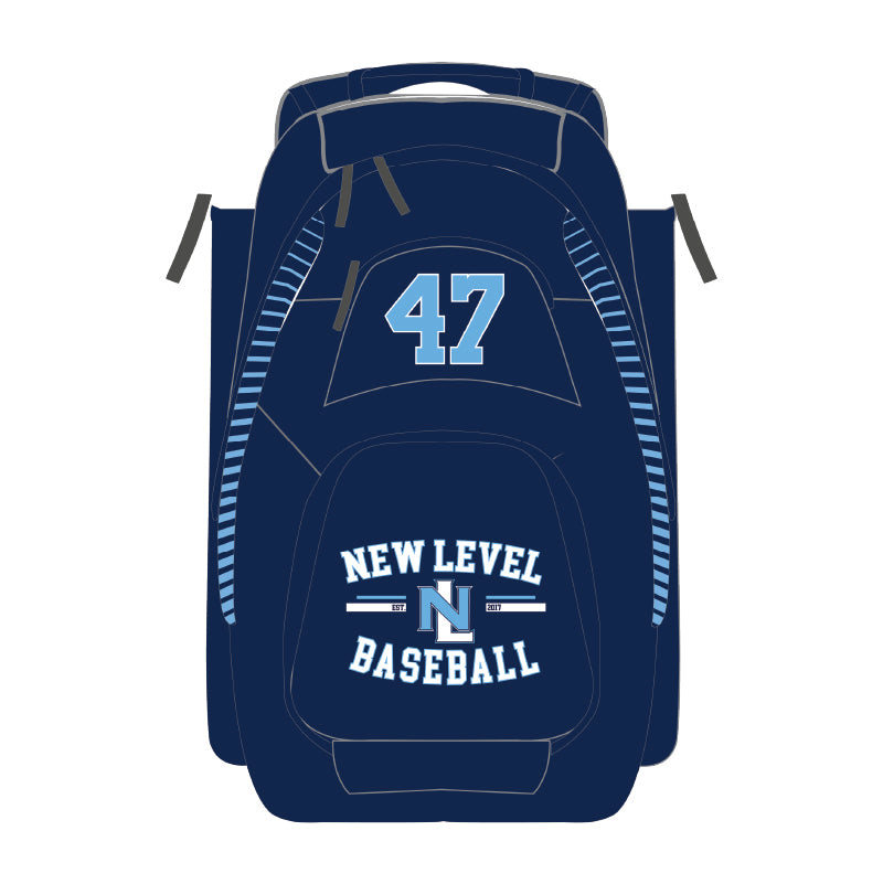 Custom New Level Baseball Backpack with Player Number