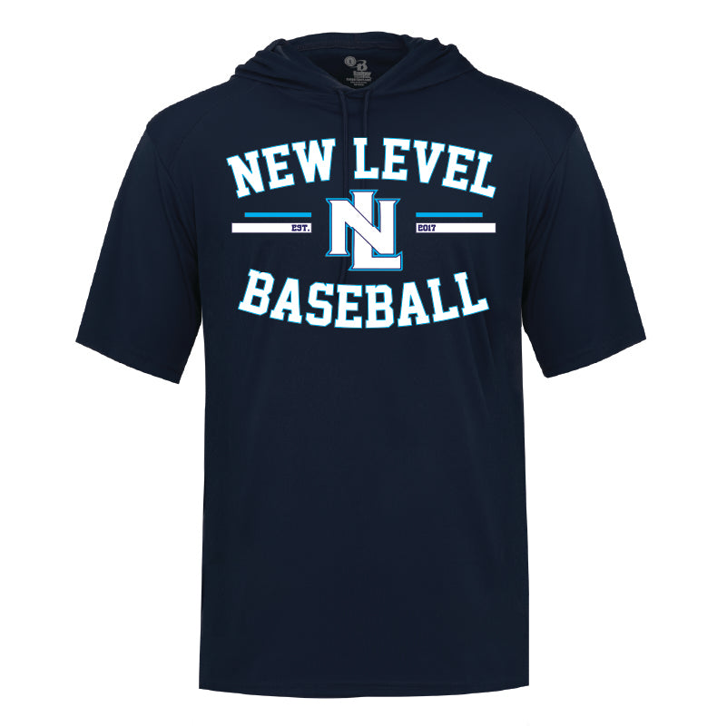 New Level Baseball Short Sleeve Hoodie