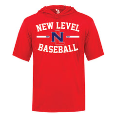 New Level Baseball Short Sleeve Hoodie