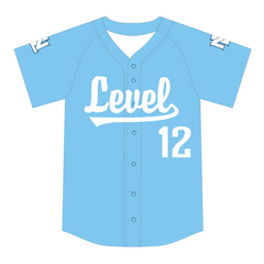 Custom New Level Baseball Columbia Button Down Jersey